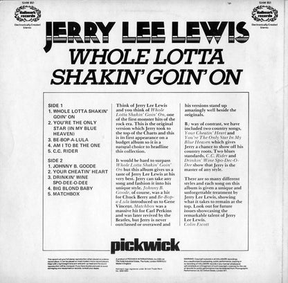 Jerry Lee Lewis : Whole Lotta Shakin' Goin' On (LP, Comp)