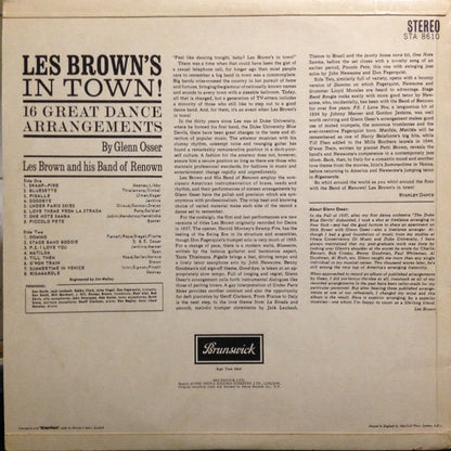 Les Brown And His Band Of Renown : Les Brown's In Town! (16 Great Dance Arrangements) (LP)