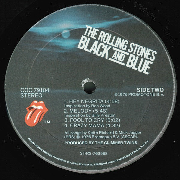 The Rolling Stones : Black And Blue (LP, Album, Mon)