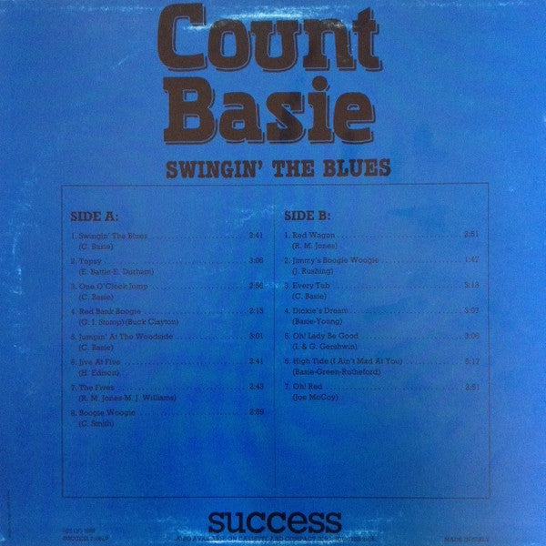 Count Basie : Swingin' The Blues (LP, Comp)