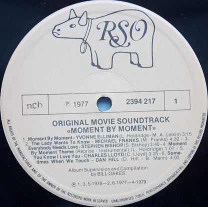 Various : Moment By Moment Original Movie Soundtrack (LP, Album)