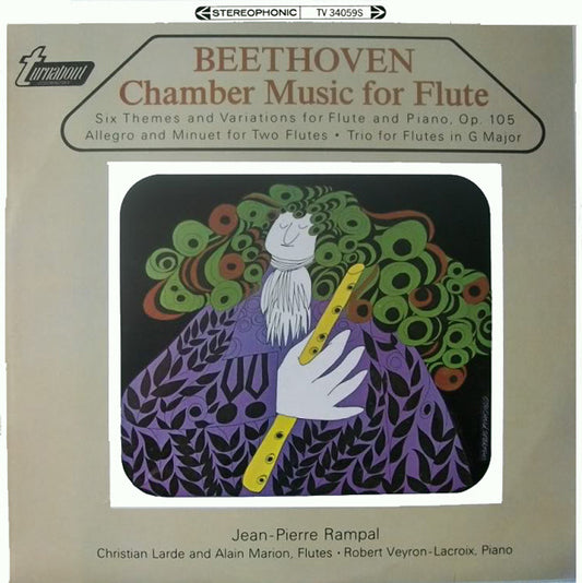 Ludwig van Beethoven, Jean-Pierre Rampal : Chamber Music For Flute (LP)