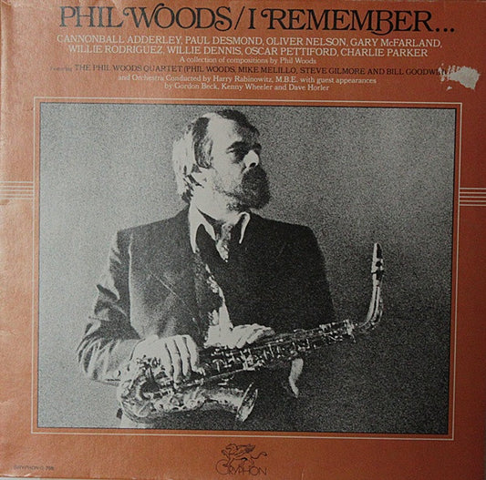 Phil Woods : I Remember... (LP, Album, Gat)