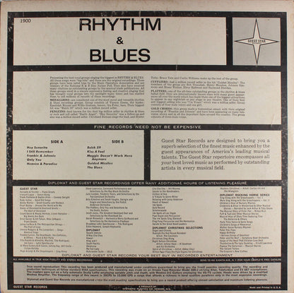 Various : Rhythm & Blues - The Best Of The Vocal Groups (LP, Comp, Mono)