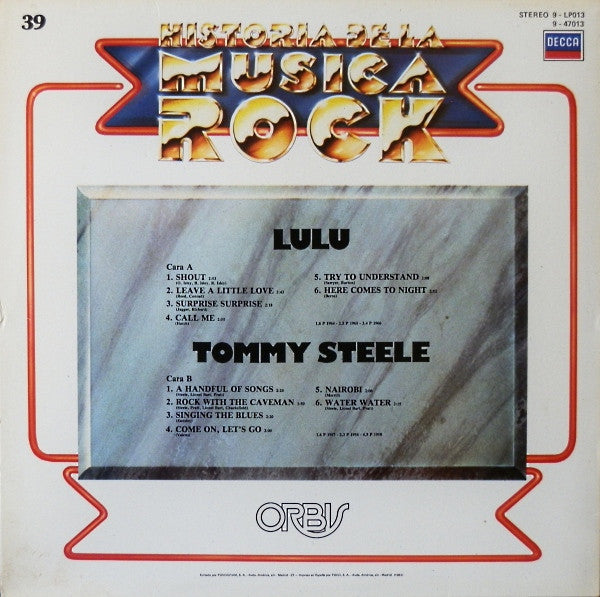 Lulu, Tommy Steele : Lulu / Tommy Steele (LP, Comp)