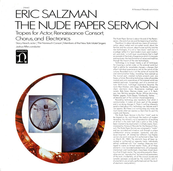 Eric Salzman : The Nude Paper Sermon (LP, Album)