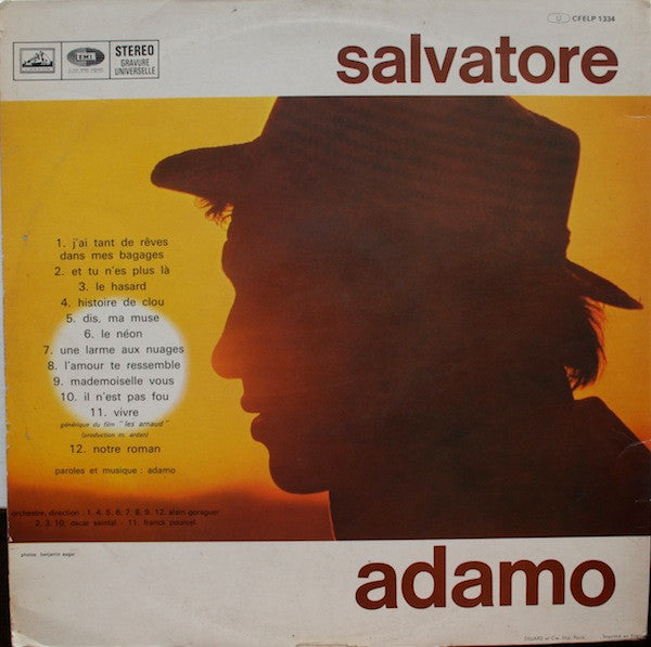 Adamo : Adamo (LP, Album, Gat)