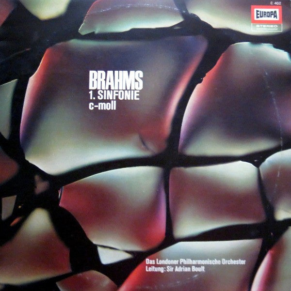 Johannes Brahms - The London Philharmonic Orchestra Leitung: Sir Adrian Boult : 1. Sinfonie C-Moll (LP, Album)