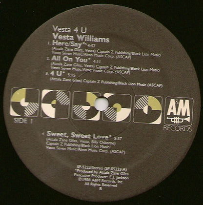 Vesta Williams : Vesta 4 U (LP, Album)