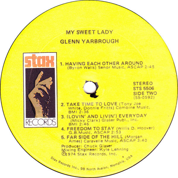 Glenn Yarbrough : My Sweet Lady (LP, Album)