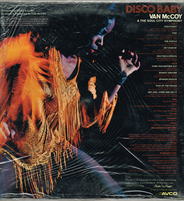 Van McCoy & The Soul City Symphony : Disco Baby (LP, Album)