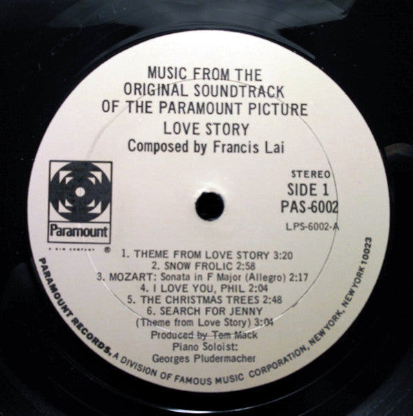 Francis Lai : Love Story - Music From The Original Soundtrack (LP, Album, She)