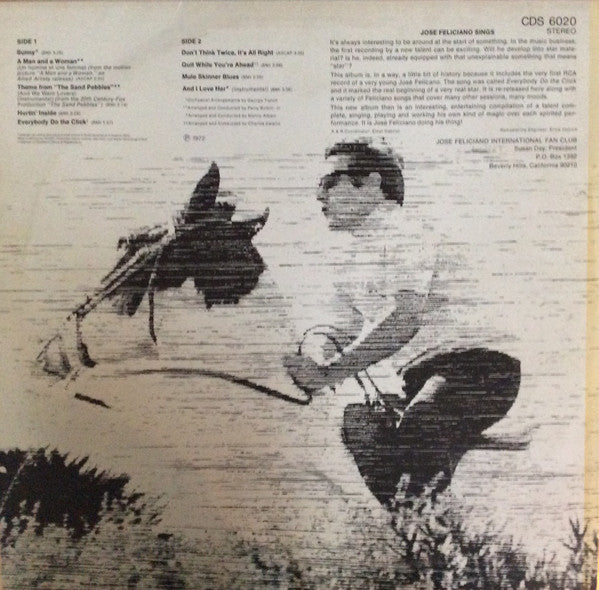 José Feliciano : Sings (LP, Comp)