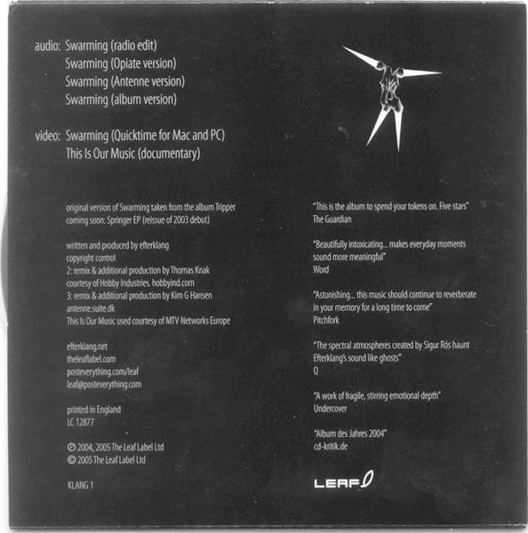 Efterklang : Swarming (CD, Single, Enh, Promo)