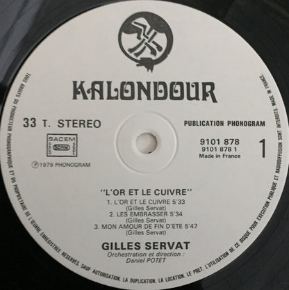 Gilles Servat : L'or Et Le Cuivre (LP)