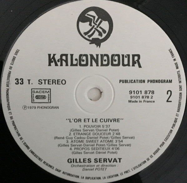 Gilles Servat : L'or Et Le Cuivre (LP)