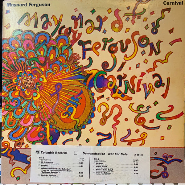 Maynard Ferguson : Carnival (LP, Album, Promo)