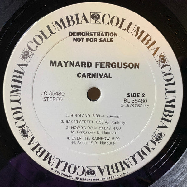 Maynard Ferguson : Carnival (LP, Album, Promo)