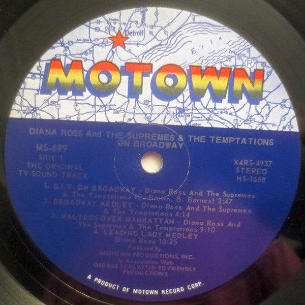 The Supremes & The Temptations : On Broadway (LP, Album, Gat)