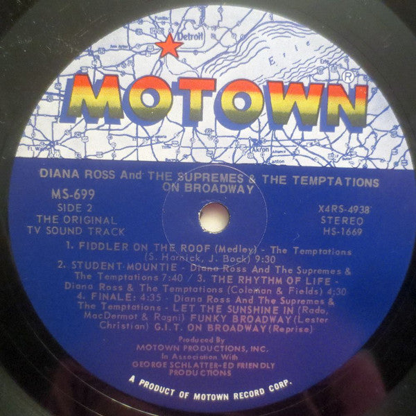 The Supremes & The Temptations : On Broadway (LP, Album, Gat)