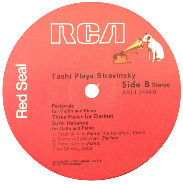 Tashi Plays Igor Stravinsky : Tashi Plays Stravinsky (LP)