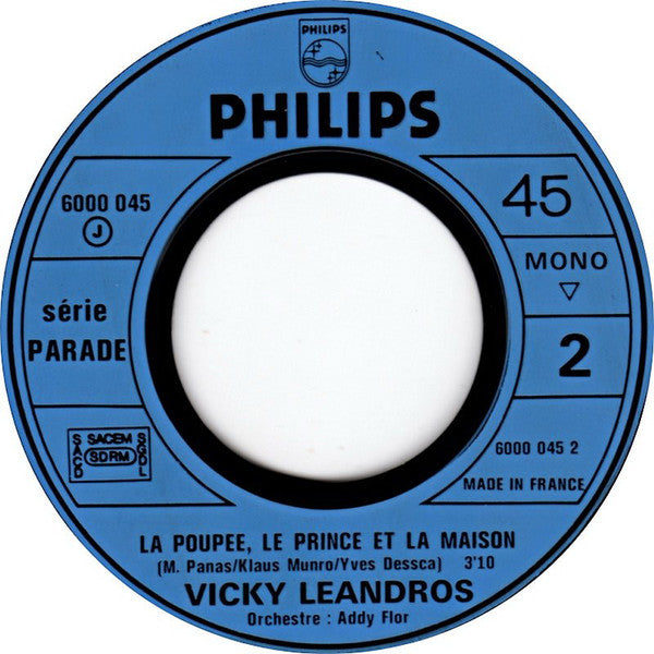 Vicky Leandros : Après Toi (7", Single, Mono)