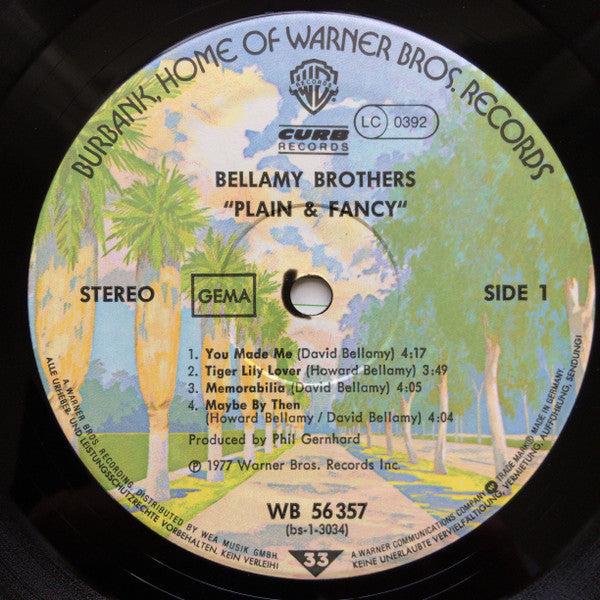 Bellamy Brothers : Plain & Fancy (LP, Album)