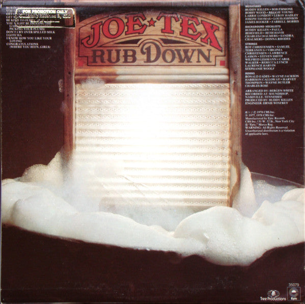 Joe Tex : Rub Down (LP, Album)