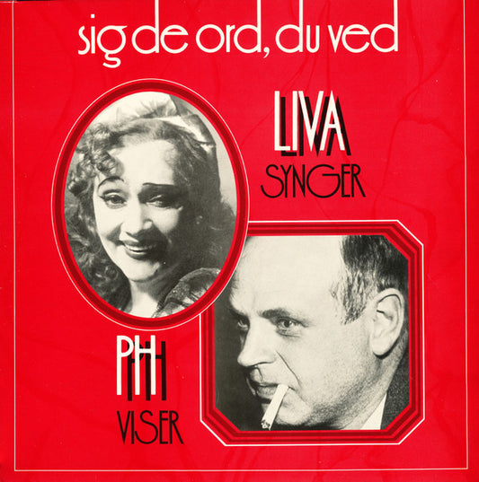 Liva Weel : Liva Synger PH Viser (Sig De Ord, Du Ved) (LP, Comp)