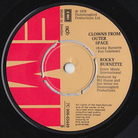 Rocky Burnette : Tired Of Toein' The Line (7", Single)