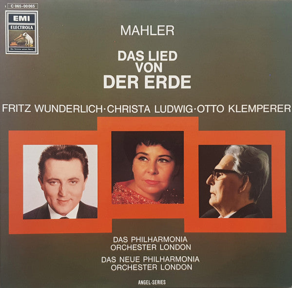 Gustav Mahler - Christa Ludwig, Fritz Wunderlich, Philharmonia Orchestra, New Philharmonia Orchestra, Otto Klemperer : Das Lied Von Der Erde (LP, RE, Gat)