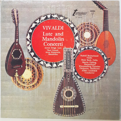 Antonio Vivaldi, Jörg Faerber, Württembergisches Kammerorchester : Vivaldi Lute And Mandolin Concerti (LP)