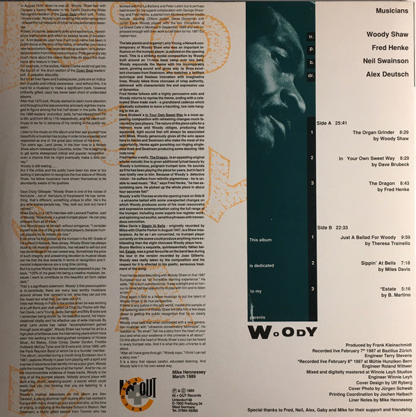 Woody Shaw : In My Own Sweet Way (LP, Album, DMM)