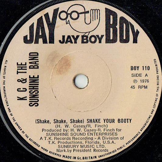 KC & The Sunshine Band : (Shake, Shake, Shake) Shake Your Booty (7", Single, Sol)