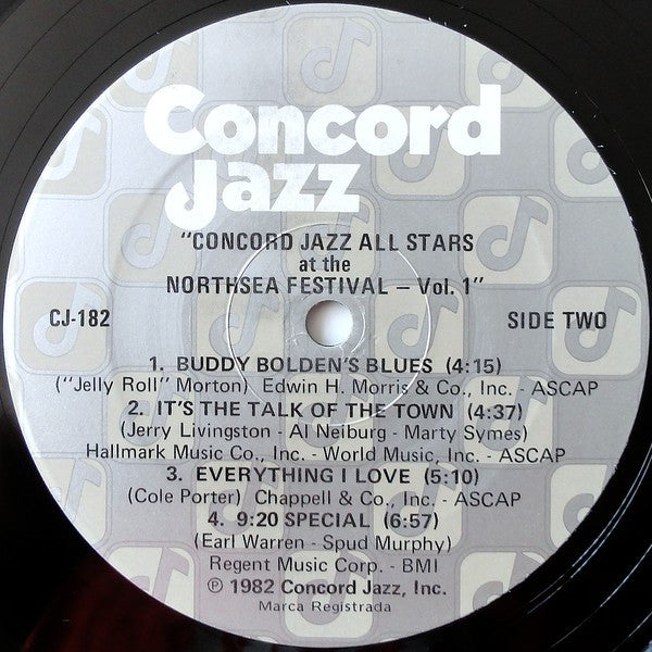 Concord Jazz All Stars : Concord Jazz All Stars At The Northsea Jazz Festival - Volume 1 (LP, Album)