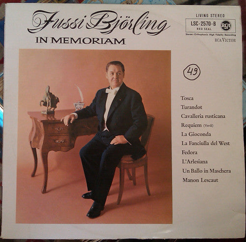 Jussi Björling : In Memoriam (LP, Comp)