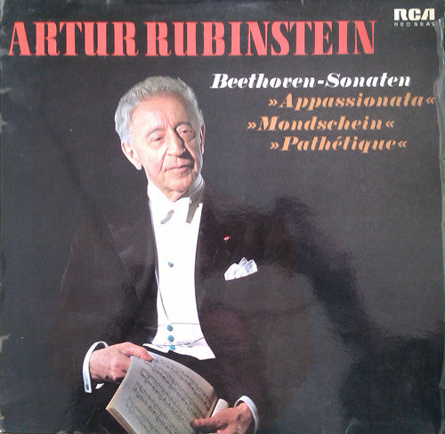 Arthur Rubinstein, Ludwig van Beethoven : Beethoven-Sonaten "Appassionata" "Monschein" "Pathétique" (LP, Album, RE)