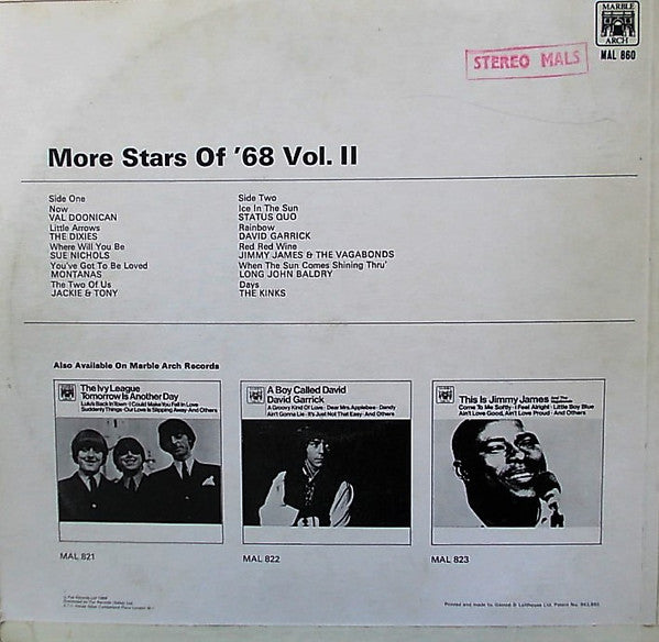 Various : More Stars Of '68 Vol. Il (LP, Comp)