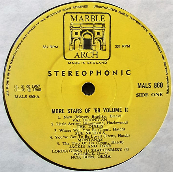 Various : More Stars Of '68 Vol. Il (LP, Comp)