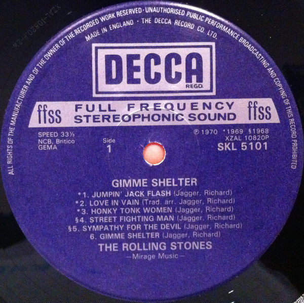 The Rolling Stones : Gimme Shelter (LP, Comp)