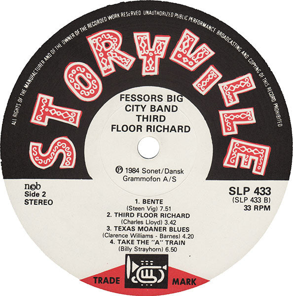 Fessor's Big City Band : Third Floor Richard (LP, Album)