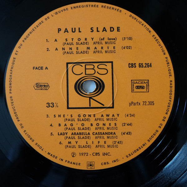 Paul Slade : Dutchman (LP, Album, Mono)