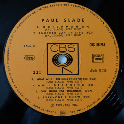 Paul Slade : Dutchman (LP, Album, Mono)