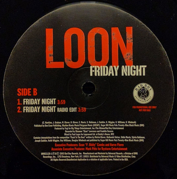 Loon : You Don't Know (12", Promo)