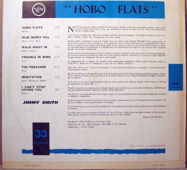 Jimmy Smith : Hobo Flats (LP, Album)