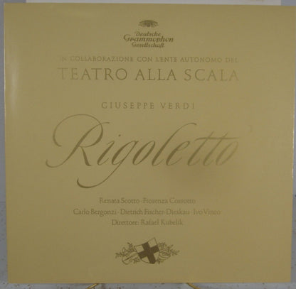 Giuseppe Verdi - Dietrich Fischer-Dieskau, Renata Scotto, Carlo Bergonzi, Fiorenza Cossotto, Orchestra Del Teatro Alla Scala, Coro Del Teatro Alla Scala, Roberto Benaglio, Rafael Kubelik : Rigoletto (3xLP + Box)