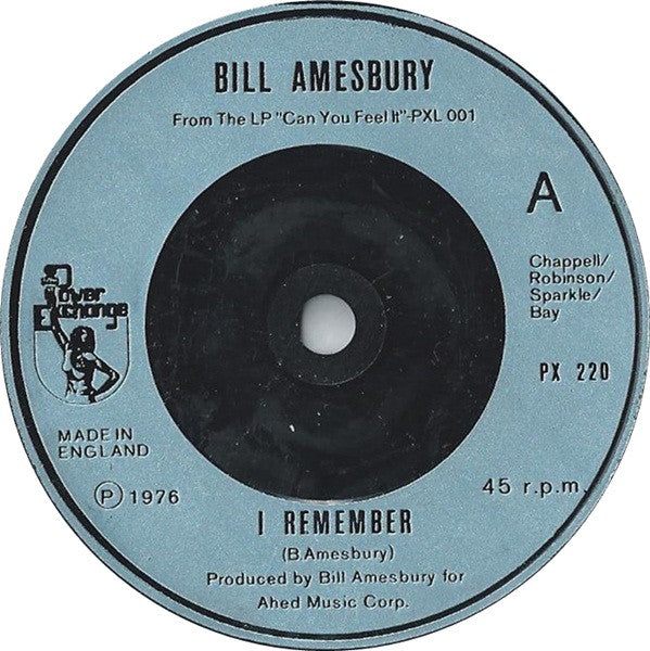 Bill Amesbury : I Remember (7", Single, Sil)