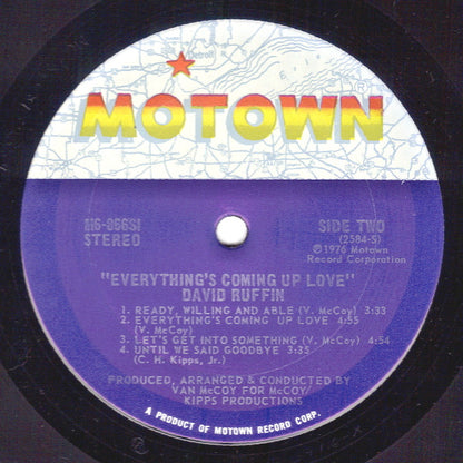 David Ruffin : Everything's Coming Up Love (LP, Album)