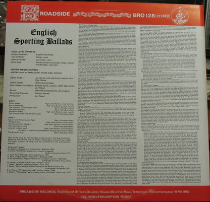 The High Level Ranters, Martyn Wyndham-Read : English Sporting Ballads (LP, Album)