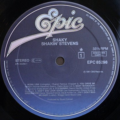 Shakin' Stevens : Shaky (LP, Album)